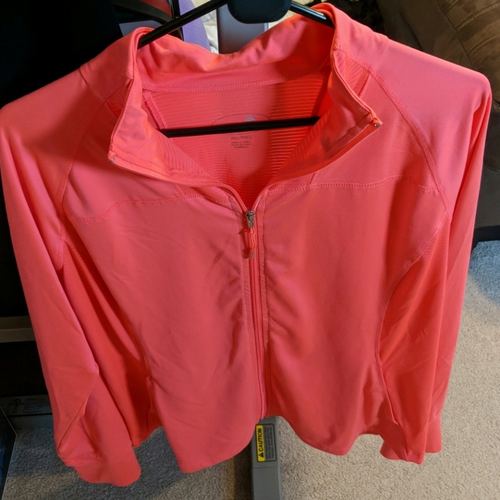 Tangerine XXL Neon Hot Pink Workout Jacket
